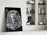 Lion Glass Wall Art.