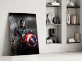 Captain America Glass Wall Art.