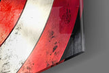 Captain America Glass Wall Art.