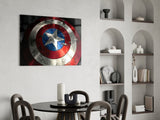 Captain America Glass Wall Art.