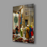 Carpet Seller Glass Wall Art.