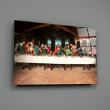 Last Supper Remastered Glass Wall Art.