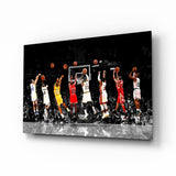 NBA All Stars Glass Wall Art.