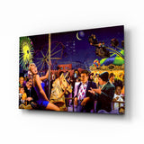 Marilyn Humphrey Theme Park Glass Wall Art.