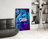 Cash Glass Wall Art.