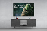 Words of Yoda Glass Wall Art.