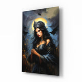 Dark Queen Glas-Wandbild - 72x46 cm