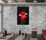No Pain No Gain Glass Wall Art.