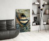 Lips Glass Wall Art.