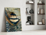Lips Glass Wall Art.