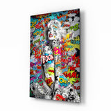 Cuadro de cristal Graffiti - 72x46 cm