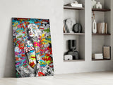 Graffiti Glass Wall Art.