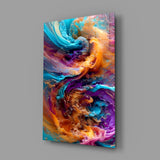 Color Dance Glass Wall Art.