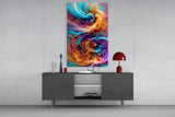 Color Dance Glass Wall Art.