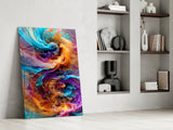 Color Dance Glass Wall Art.