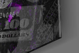 Dollars Glass Wall Art.