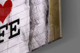 I Love Life Glass Wall Art.