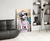 I Love Life Glass Wall Art.