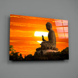 Budha Glass Wall Art