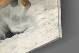 Horses Glass Wall Art.
