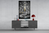 Ganesha Glass Wall Art.