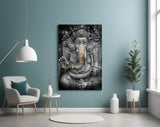 Ganesha Glass Wall Art.