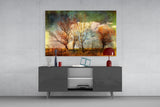 Autumn Trees Glass Wall Art.