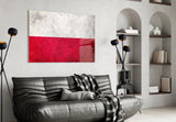 Flag of Poland Glass Wall Art.