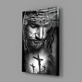 Jesus Glass Wall Art.