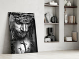 Jesus Glass Wall Art.