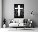 Cross Glass Wall Art.