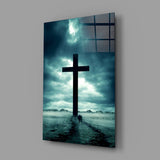 Cross Glass Wall Art.