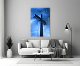 Cross Glass Wall Art.