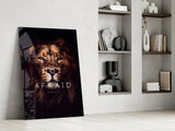 Lion Glass Wall Art.