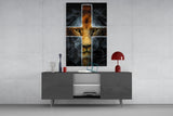 Lion Glass Wall Art.