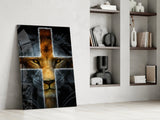 Lion Glass Wall Art.