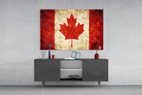 Flag of Canada Flag Glass Wall Art.
