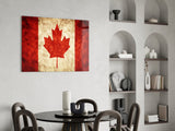 Flag of Canada Flag Glass Wall Art.