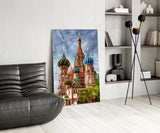 Saint Basil's Cathedral Glass Wall Art.
