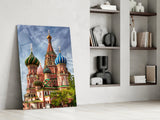 Saint Basil's Cathedral Glass Wall Art.