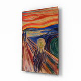 Scream" Glass Wall Art - 72x46 cm
