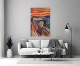 "Scream" Glass Wall Art.