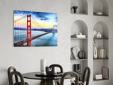 Golden Gate Bridge Glass Wall Art.