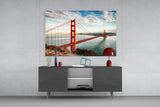 Golden Gate Bridge Glass Wall Art.