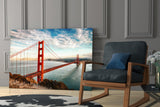 Golden Gate Bridge Glass Wall Art.
