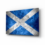 Flag of Scotland Glass Wall Art.