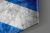 Flag of Scotland Glass Wall Art.
