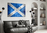 Flag of Scotland Glass Wall Art.