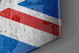 Flag of the United Kingdom Glass Wall Art.