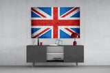 Flag of the United Kingdom Glass Wall Art.